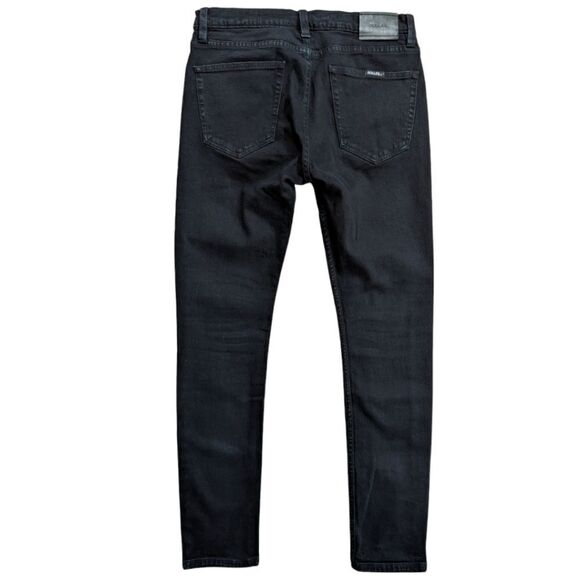 Rolla's Mens Thin Captain Slim Fit Black Jeans Size 31x32 - Picture 4 of 6